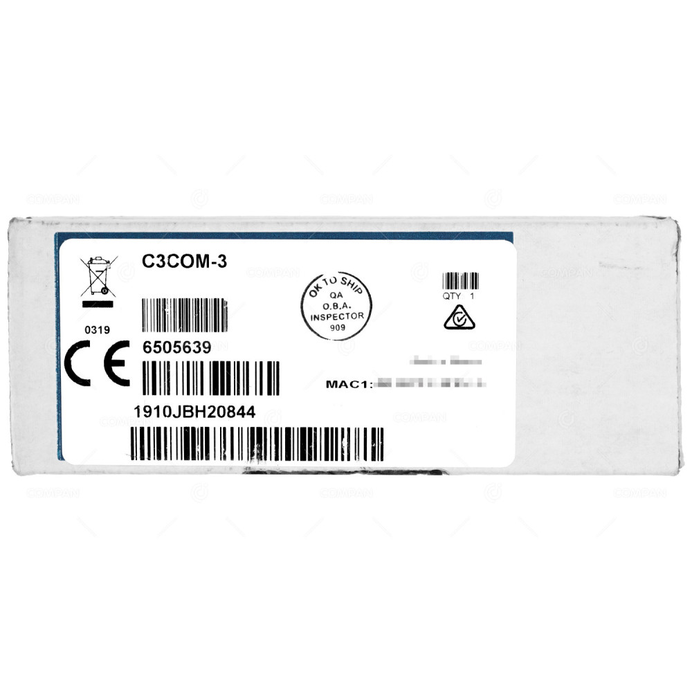 C3COM-3 CRESTRON C3COM-3 3-SERIES CONTROL CARD 3 COM PORTS 6505639